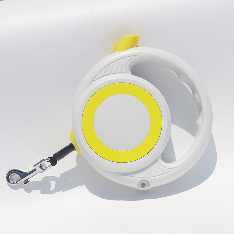 Retractable Dog Leash with Push-Button Control, 5m, for dogs.