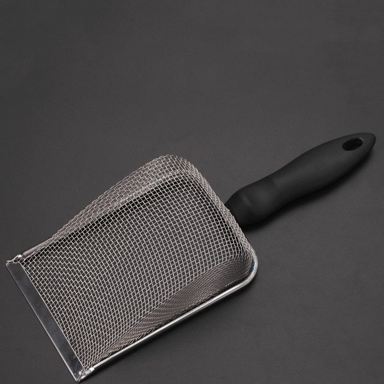 Fine-Mesh Stainless Steel Litter Scoop, for cats.