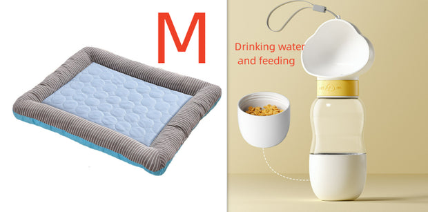 Ice Silk Cooling Pad for Dogs & Cats – Summer Heat Relief Mat – side view