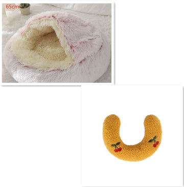 entrance fold tutorial reversible round pet house bed
