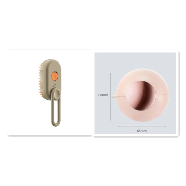 3-in-1 Electric Steam Pet Brush – Grooming Spray & Massage Comb – color options