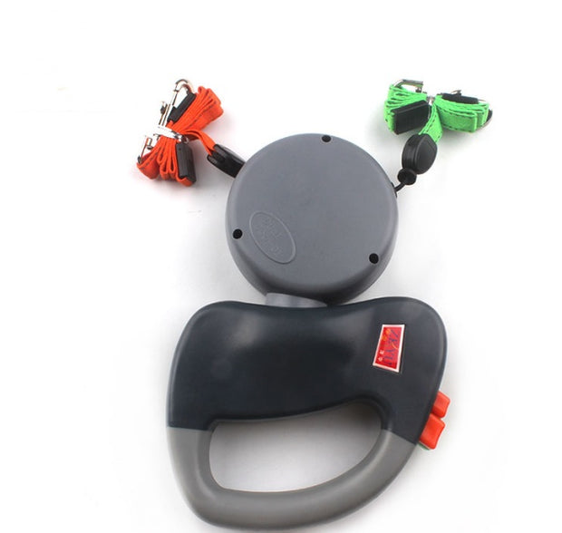 Retractable Dual Dog Leash – Tangle-Free 360° Swivel Double Walking Leash – lifestyle photo