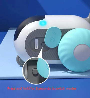 Remote Control Interactive Cat Car Toy – USB Rechargeable Self-Moving – in use