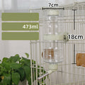 Hanging Water Bottle with Steel Faucet, for dogs and cats.