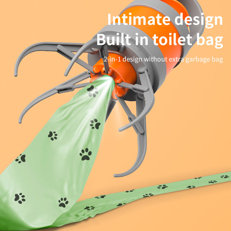 Portable Waste Bag Dispenser with Refill Roll for Dogs