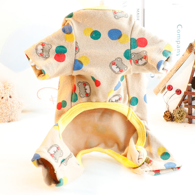 Cotton Fall and Winter Pajamas, for dogs.
