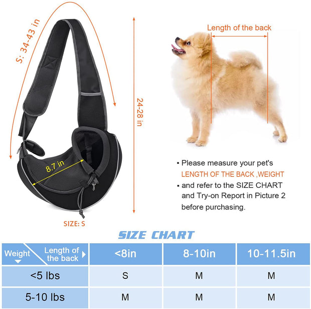 Outdoor Pet Carrier Crossbody Bag – Hands-Free for Small Dogs & Cats – detail view