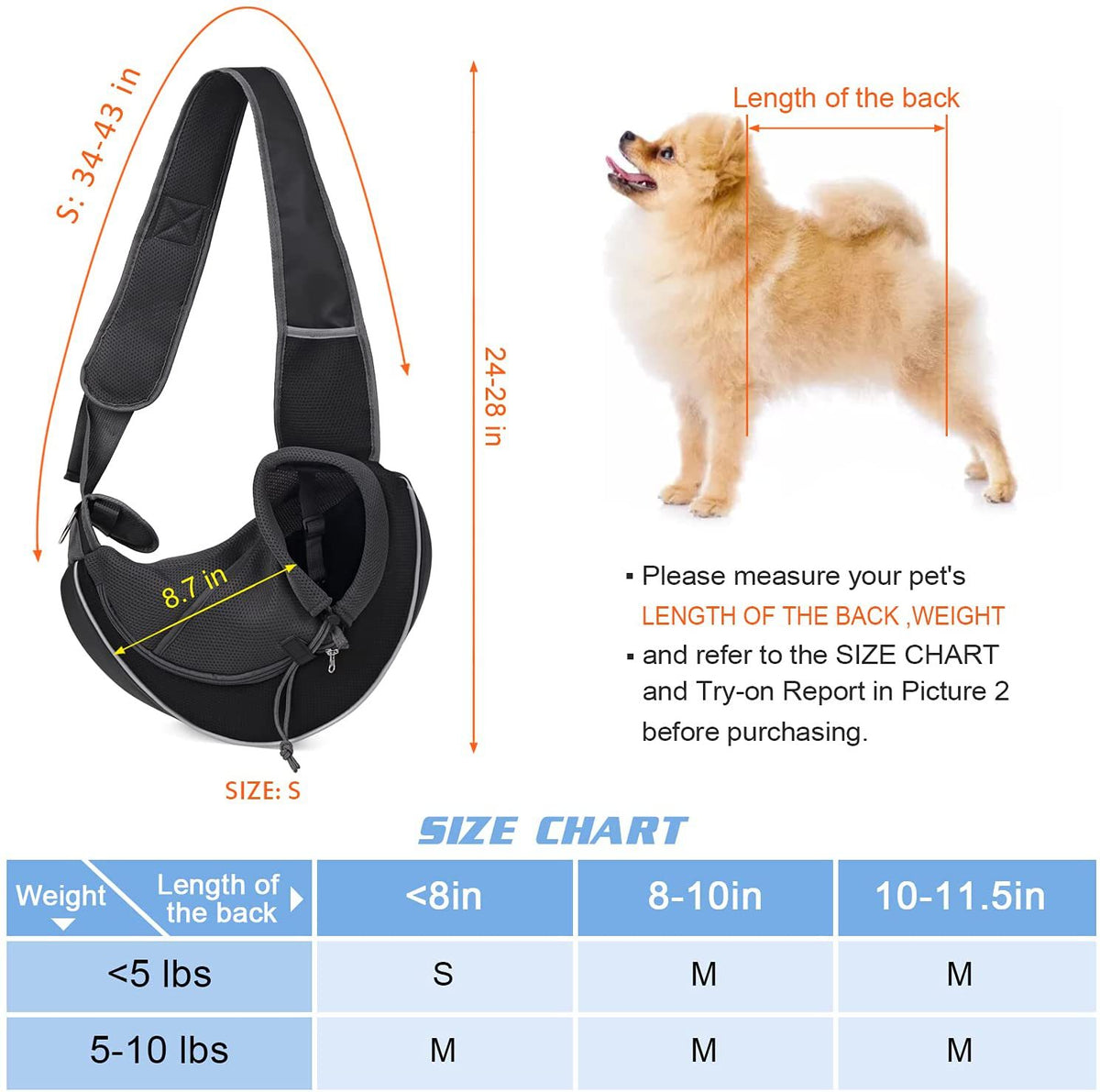 Breathable Crossbody Carrier Bag for Dogs and Cats