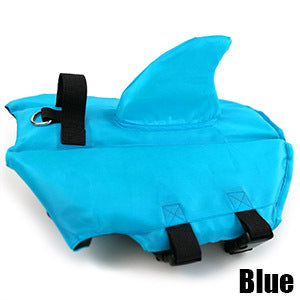 Shark Fin Swim Life Jacket Style Vest, for dogs.