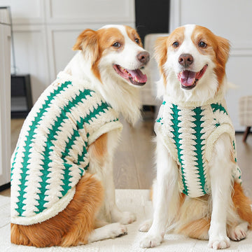 Fleece Dog Sweater for Golden Retrievers – Warm Winter Hoodie – features