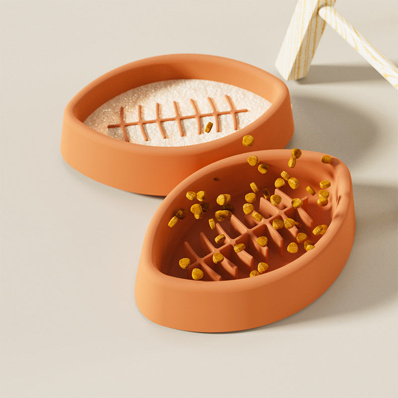 Silicone Slow Feeder Bowl with Suction Cup Base, for dogs and cats.