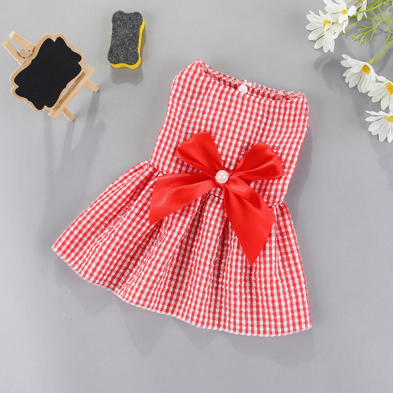 Bow-Accent Skirt, for dogs and cats.