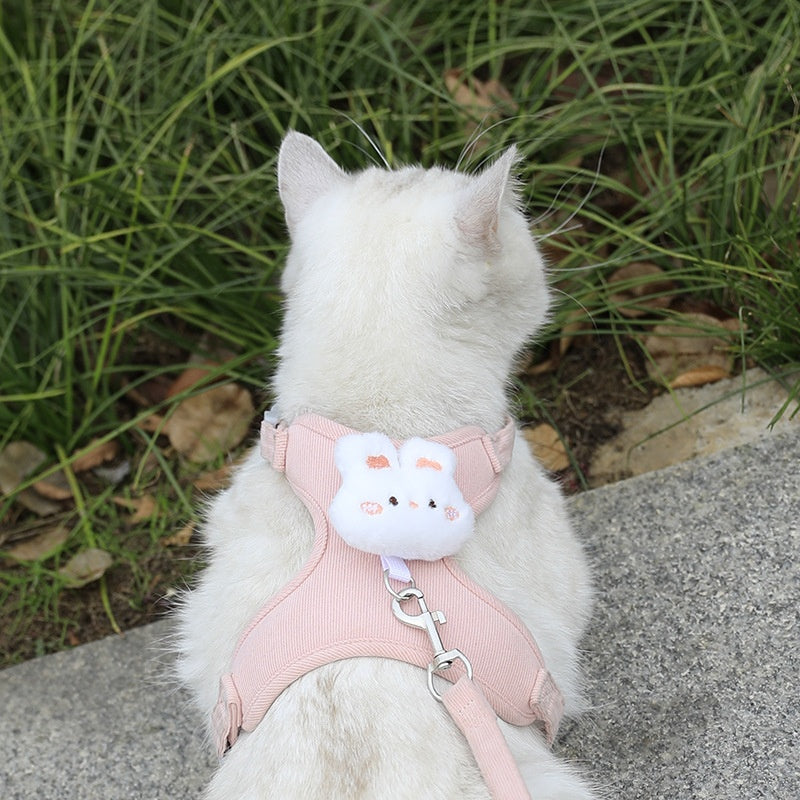 Corduroy Cat Walking Leash, for cats.