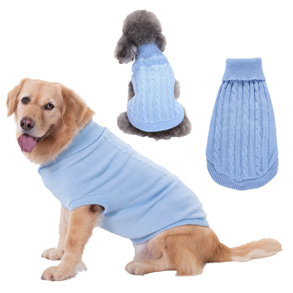Solid Color Acrylic Sweater for Puppies and Small Dogs
