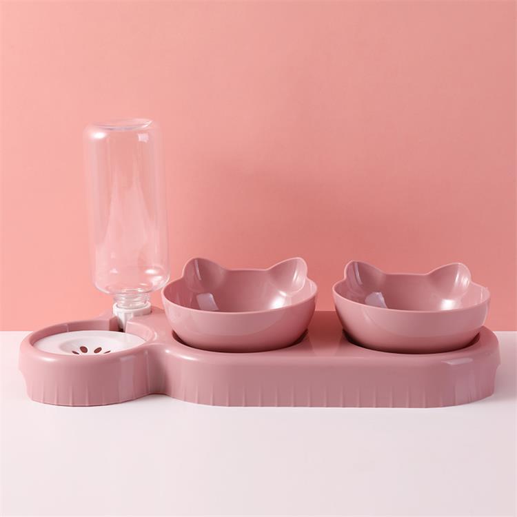 Raised Double Food Bowl, for dogs and cats.