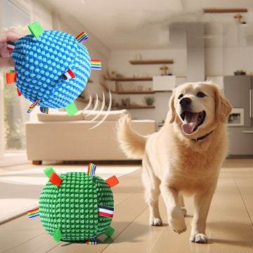 Interactive Squeaky Ring Dog Toy – Durable Molar & Chew Toy