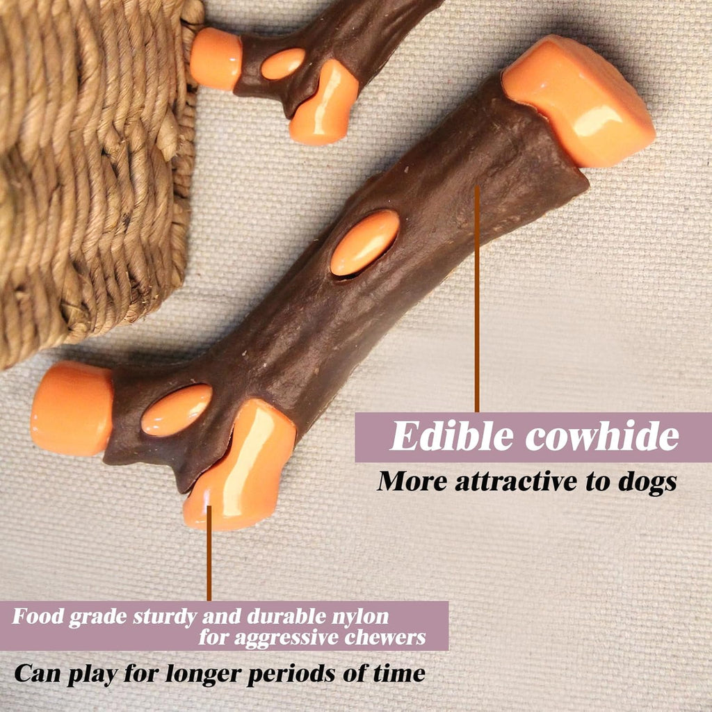 Nylon Chew Bone for Aggressive Dog Chewers, Beef Flavor, for dogs.