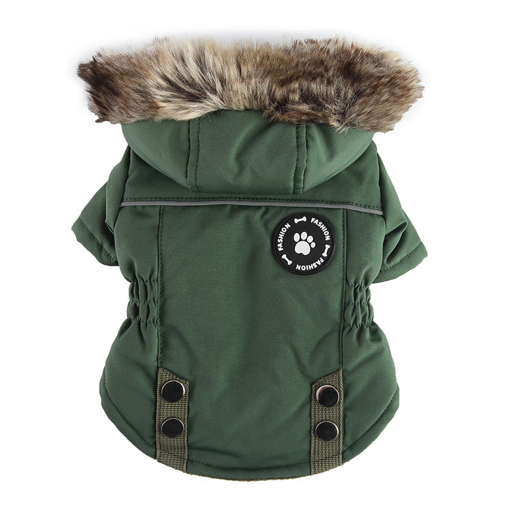 Zip-Front Polyester Chest and Back Jacket, for dogs.