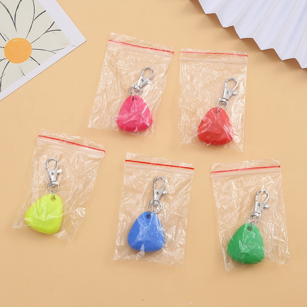 Silicone Triangle Pendant with Glow Accent, for dogs.