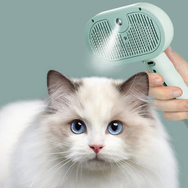 Spray Pin Brush for Cats & Dogs – Detangling Grooming Comb – detail view