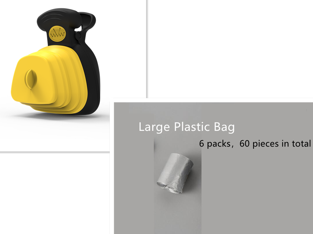 Foldable Poop Scooper with Bag Dispenser for Dogs