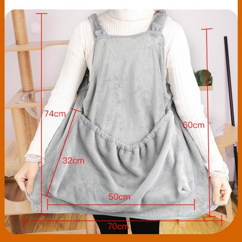 Plush Winter Hanging Chest Carrier Pouch for Small Pets