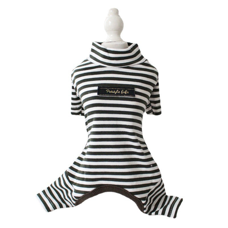 Multi-Color Striped Cotton Leggings, for dogs.
