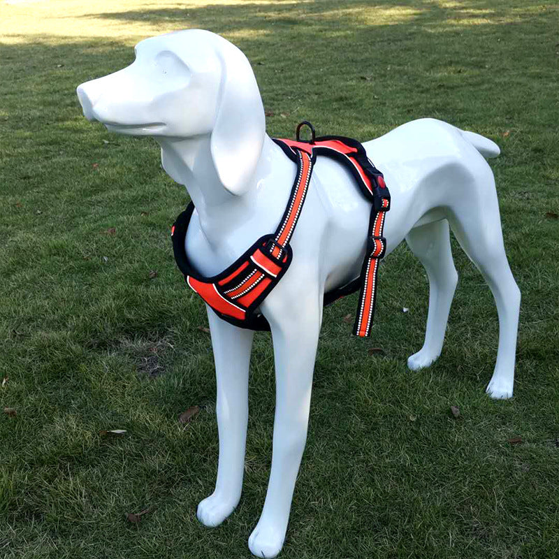 Adjustable Oxford Cloth Chest Harness Vest, for dogs.
