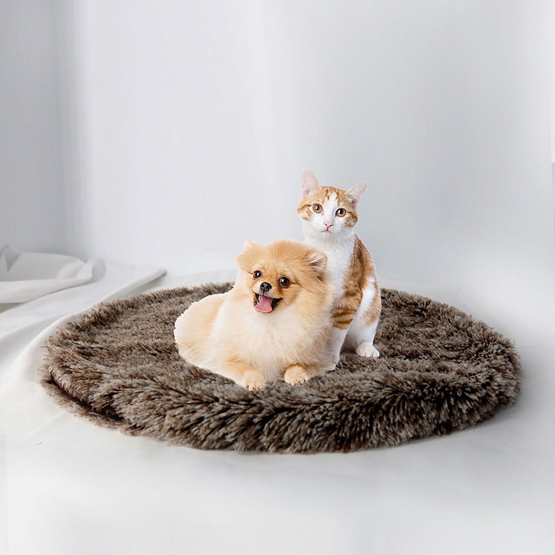 Round Pet Sleeping Mat and Seat Cushion, D40 to D80, for dogs and cats.