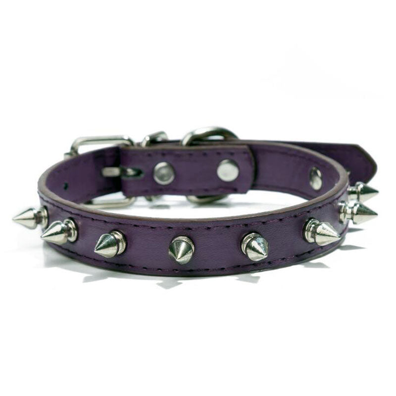 PU Leather Breakaway Collar with Crystal Accents, for dogs.