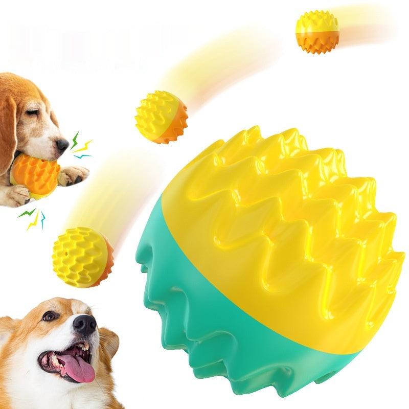 Squeaky Toothbrush Teether Ball Chew Toy, for dogs.