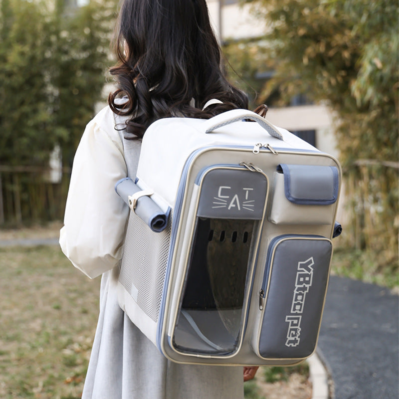 Breathable Backpack Carrier, for cats.