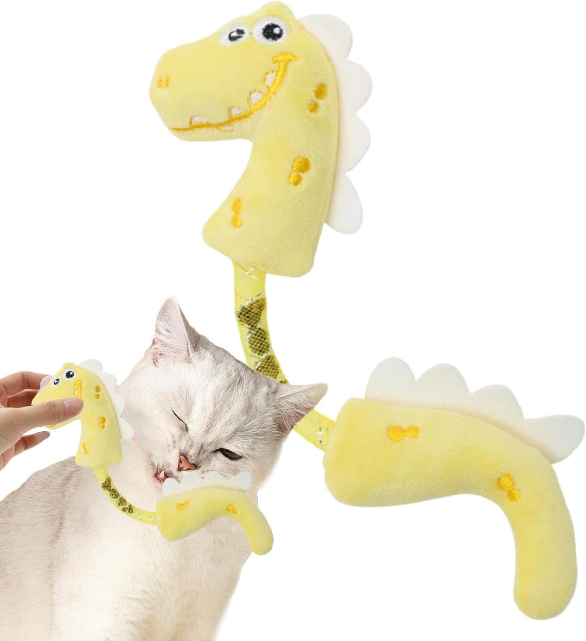 Interactive Catnip Plush Chew Toy for Indoor Cats, another view.