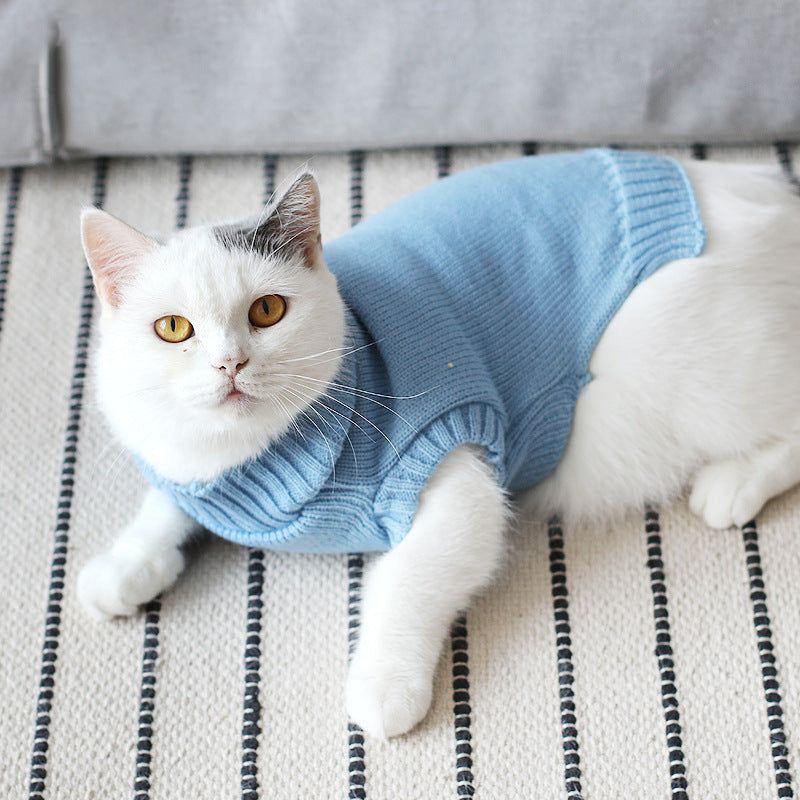 Bulky Acrylic Knit Sweater, for cats.