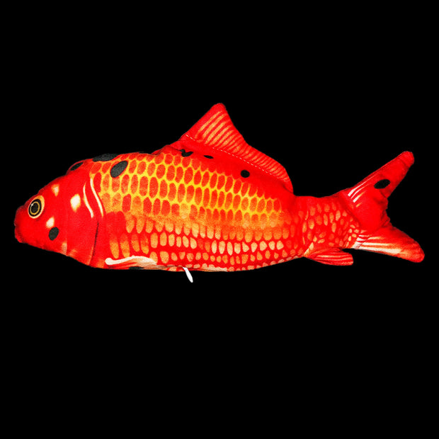 Motion-Activated Fish Cat Toy - USB Rechargeable Flopping Interactive – close-up
