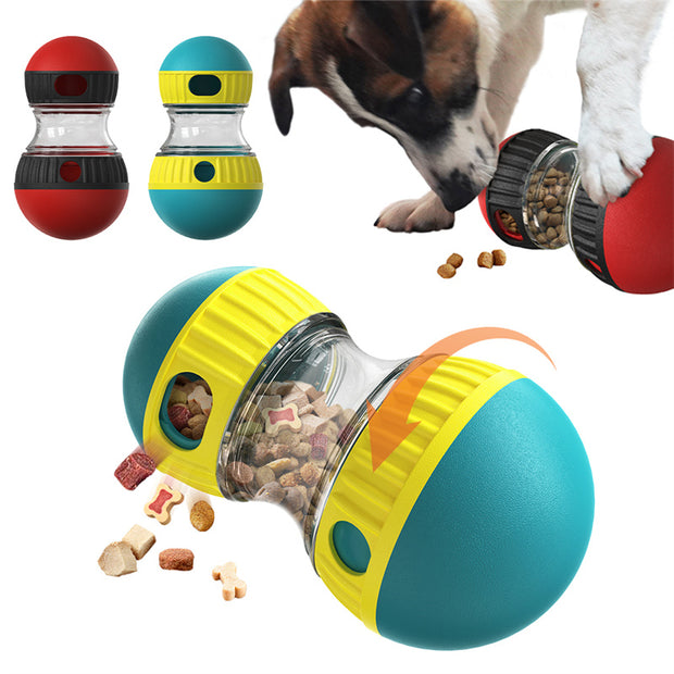 Food-Dispensing Dog Tumbler – Treat Puzzle Toy for Interactive Feeding