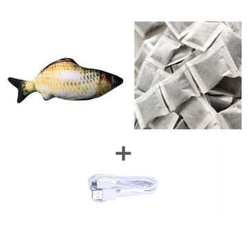 fish cat toy full USB charge 1-2 hours long playtime