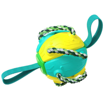 Interactive Dog Soccer Ball - Chew-Resistant Football with Grip Tabs – pet wearing