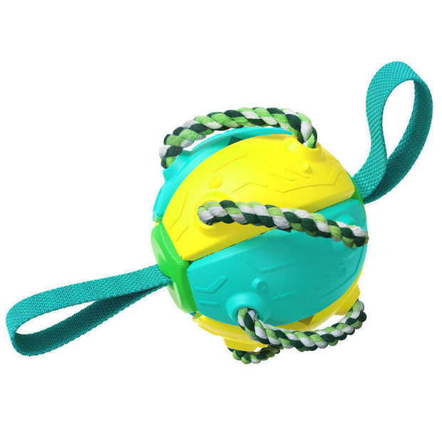 Interactive Dog Soccer Ball - Chew-Resistant Football with Grip Tabs – pet wearing