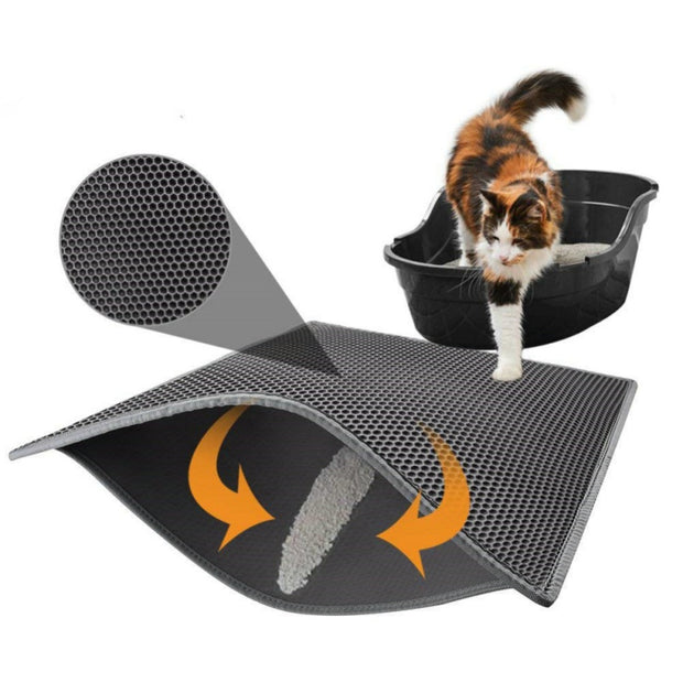 Cat Litter Mat – Honeycomb Waterproof Urine-Proof Pad
