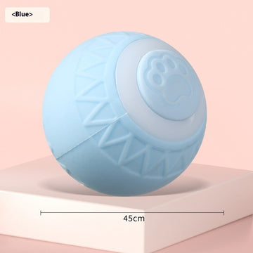 USB Rechargeable Smart Cat Ball Toy – Automatic Rolling Ball for Indoor Cats – angle view