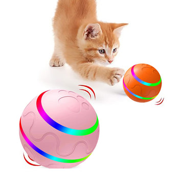 USB Cat Ball Toy - Self-Rotating Interactive Roller – lifestyle photo