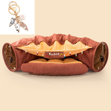 Collapsible Cat Tunnel Toy - Durable Play Tube for Indoor Fun – lifestyle photo