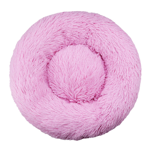 Machine-Washable Plush Round Dog Bed – Orthopedic Comfort – size reference