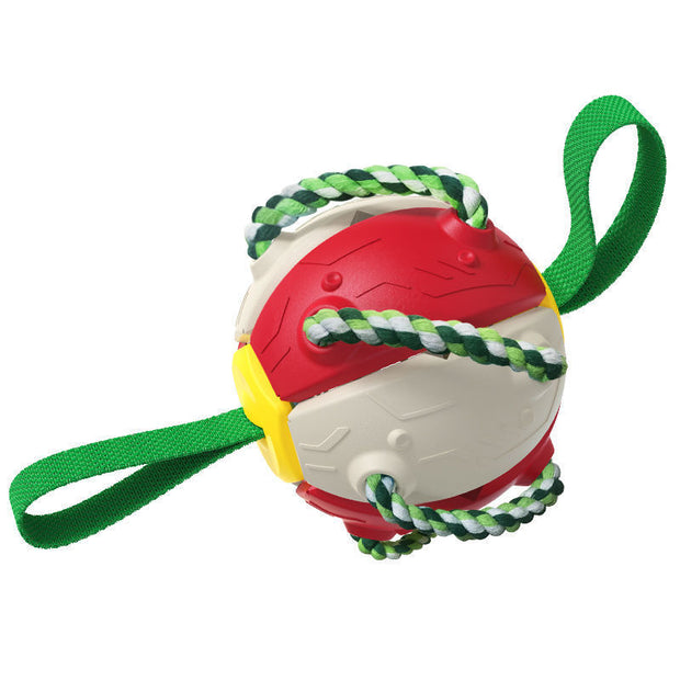 Interactive Dog Soccer Ball - Chew-Resistant Football with Grip Tabs – size reference