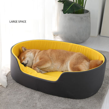 Insulated Winter Pet House – Washable Thermal Dog Kennel for All Seasons – in use