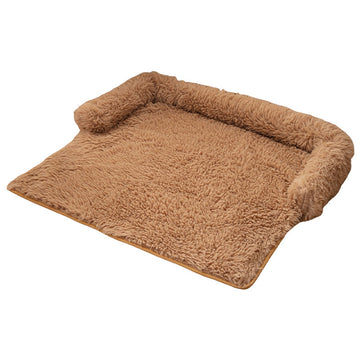 Plush Dog Sofa Bed – Warm Winter Pet Mat – detail view