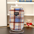 Polar Fleece Dog Coat – Warm Winter Sweater in blue, another view.
