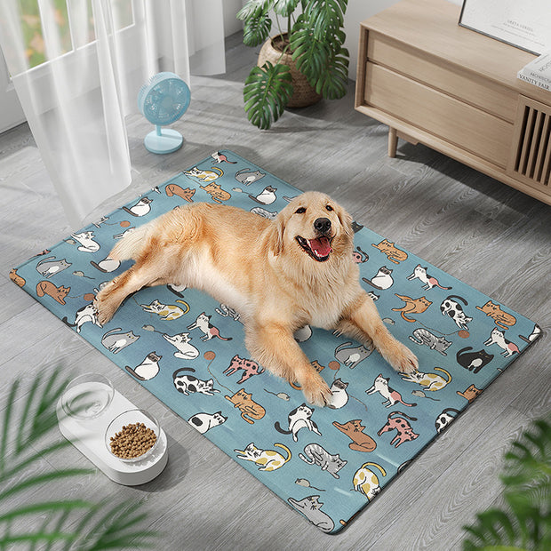 Durable Chew-resistant Moisture-proof Ice Silk Dog Bed – size reference