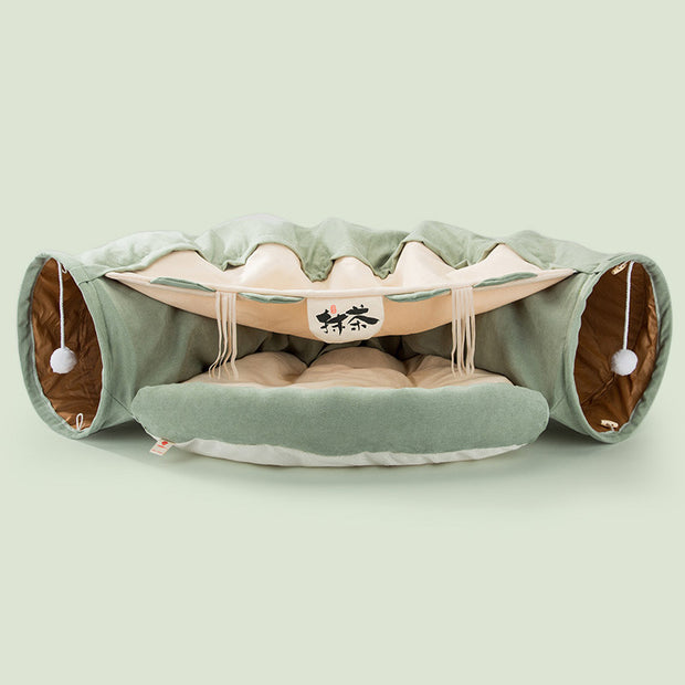 Collapsible Cat Tunnel Toy - Durable Play Tube for Indoor Fun – close-up